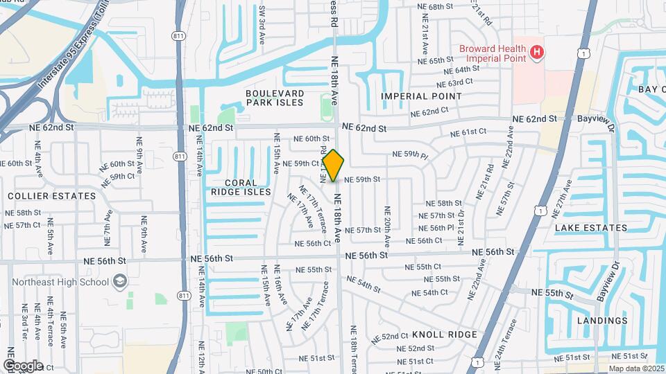 5831 NE 18th Ave, Unit 1 Map and Location Details