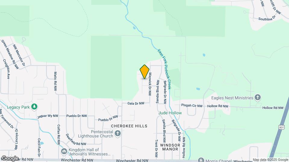 6302 Menifee Dr NW Map and Location Details