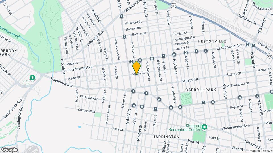 1461 N Felton St Map and Location Details