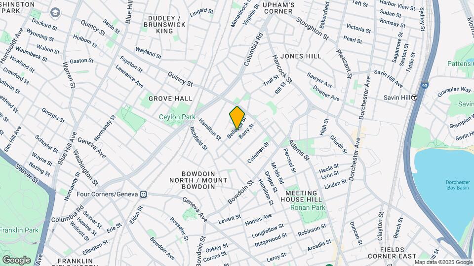 60 Bellevue St Map and Location Details