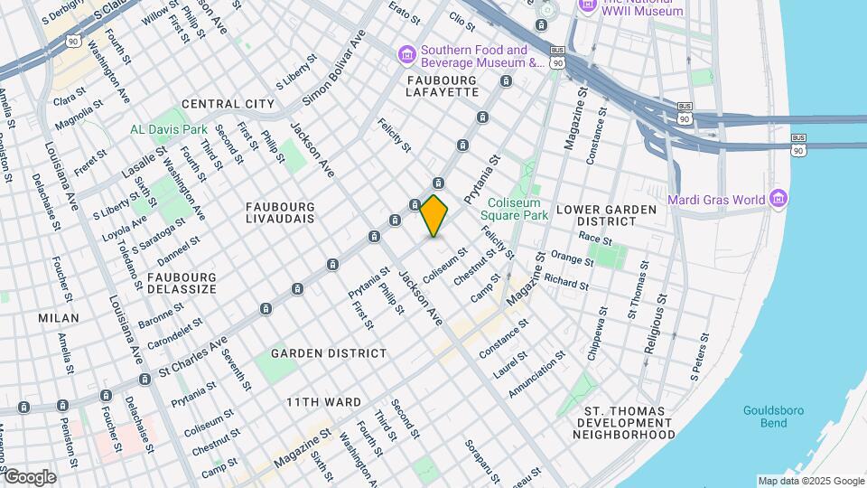 2020 Prytania St Map and Location Details