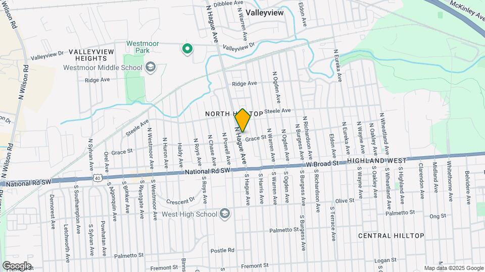 98-100-100 N Hague Ave Map and Location Details