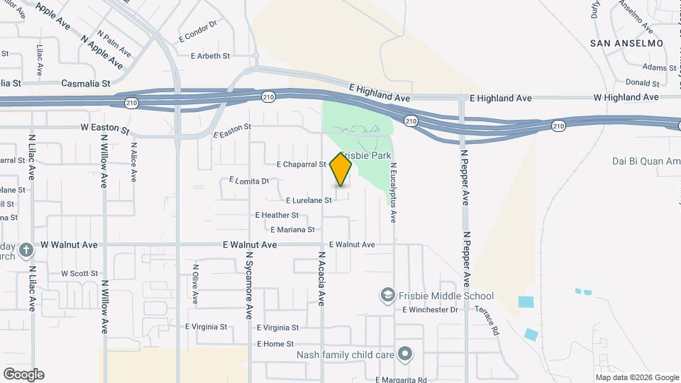 1737 N Encina Ave Map and Location Details