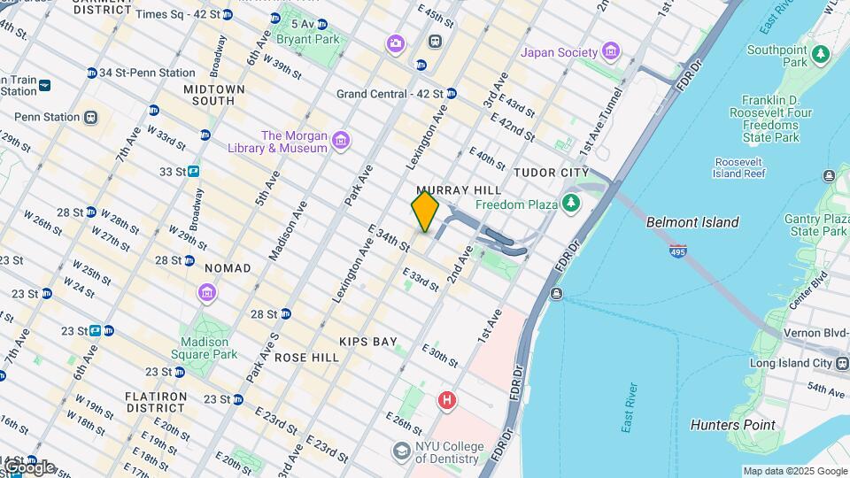 204 E 35th St, Unit 2A Map and Location Details