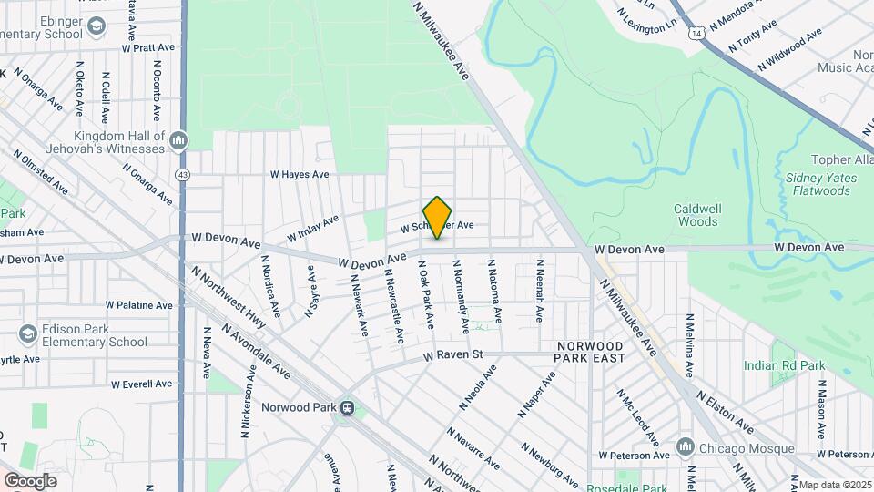 6660 W Devon Ave Map and Location Details