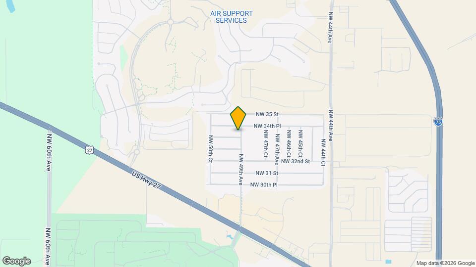 4921 NW 33rd Ln Map and Location Details