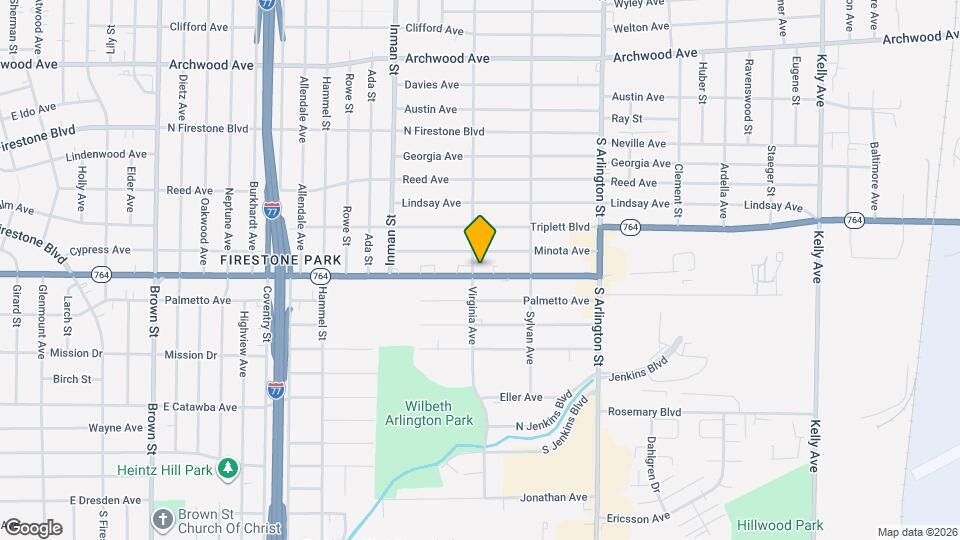 839-841 E Wilbeth Rd Map and Location Details