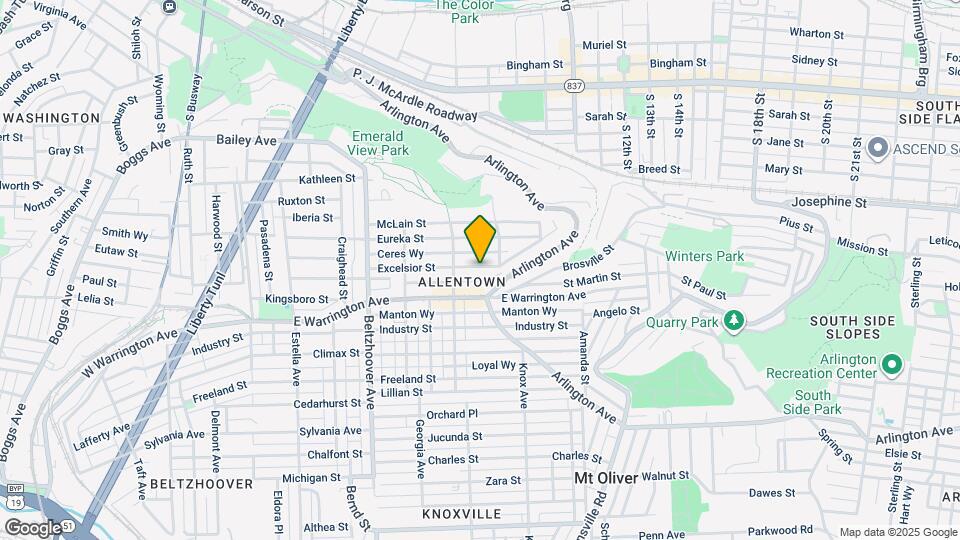 832 Excelsior St Map and Location Details