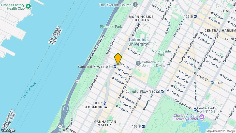543-545 W 110th St Mapa y Detalles de la Ubicación
