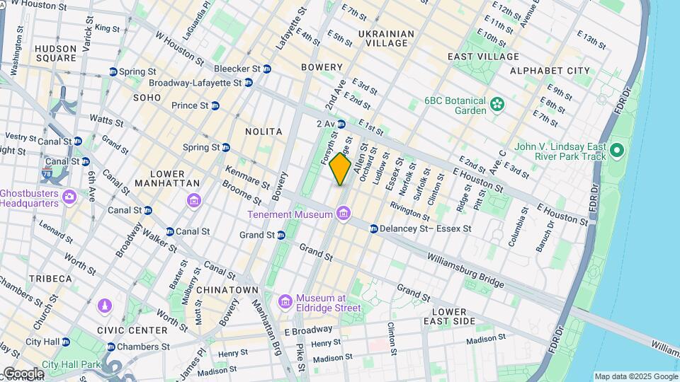 137-139 Allen St Map and Location Details