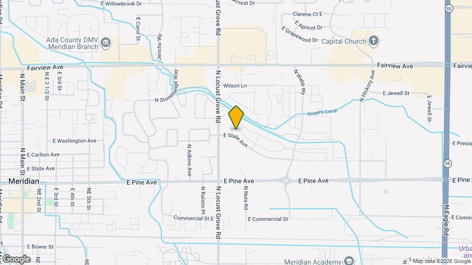 1740 E State Ave Map and Location Details