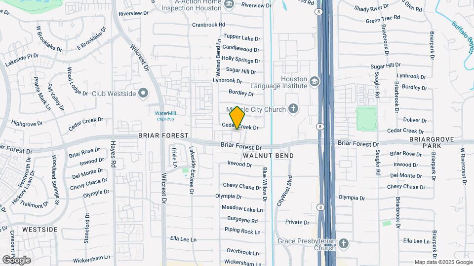 10730 Briar Forest Dr Map and Location Details