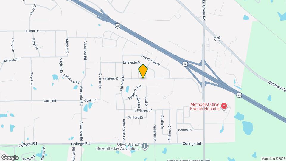 10551 Chateau Dr Map and Location Details