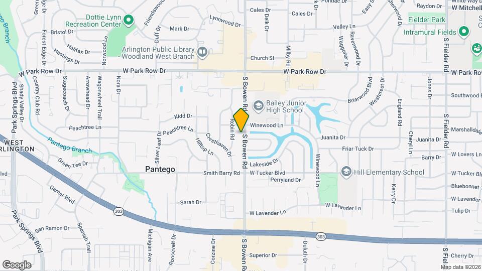 1704 S Bowen Rd Mapa y Detalles de la Ubicación