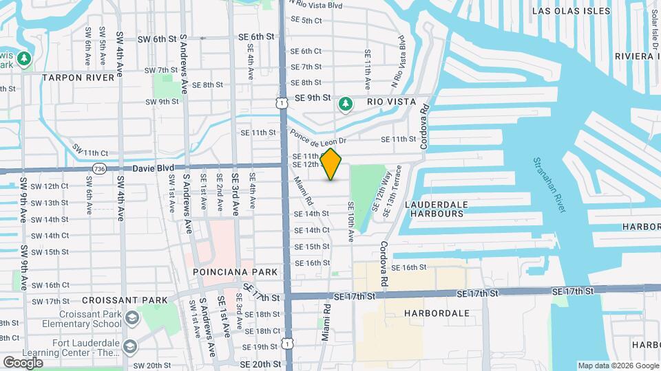 820 SE 12th Ct, Unit 1 Map and Location Details