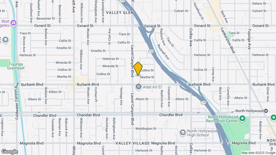 5627 Agnes Ave Map and Location Details