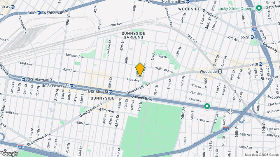 50-05 43rd Ave Map and Location Details