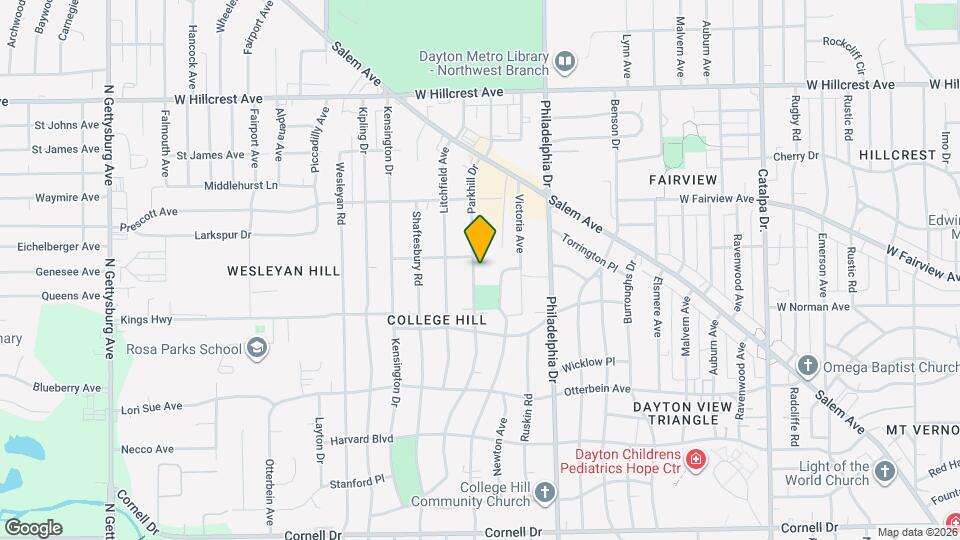 1970 Parkhill Dr Map and Location Details