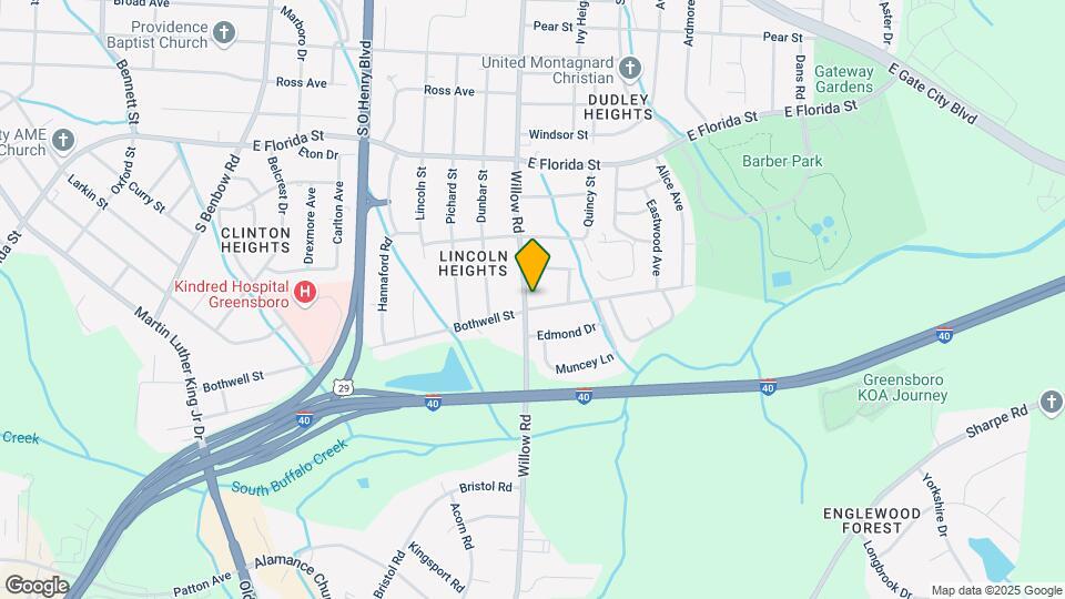 1737 Willow Rd Map and Location Details