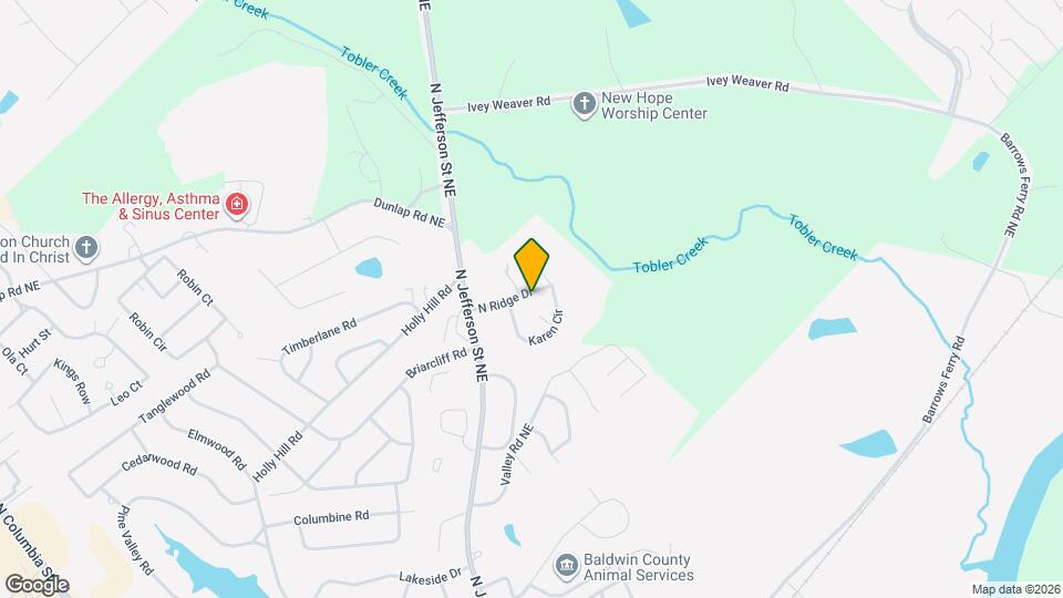 1841 N Ridge Dr Map and Location Details