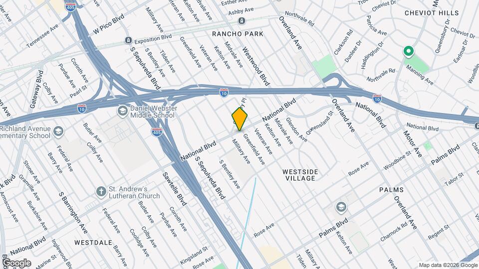 10976 1/2 National Blvd Map and Location Details