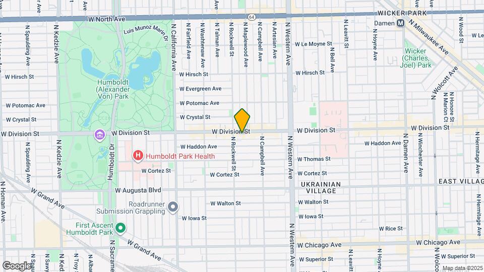 2543 W Division St Map and Location Details