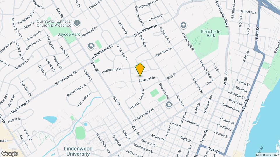 1900 W Clark St Map and Location Details