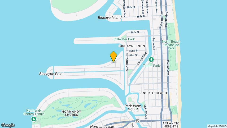 1320 N Biscayne Point Rd Mapa y Detalles de la Ubicación