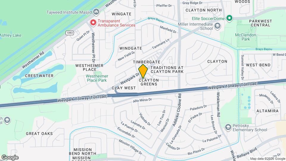 16030 Clayton Green Dr Map and Location Details