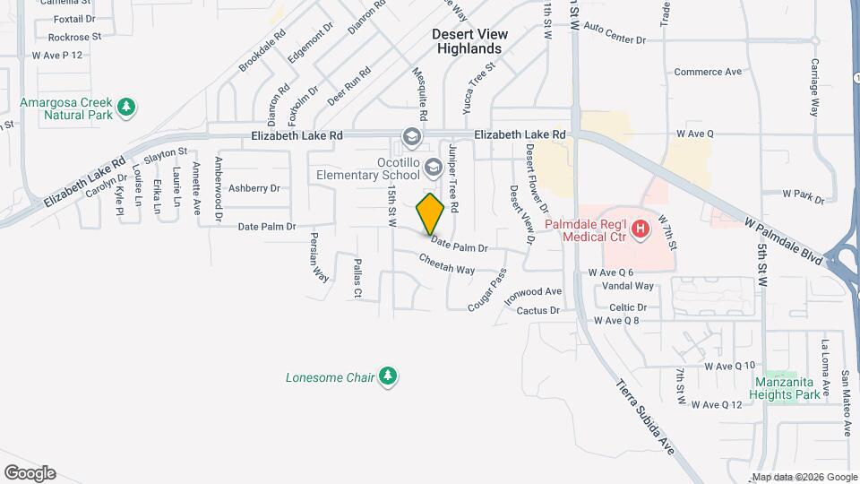 1320 Date Palm Dr Mapa y Detalles de la Ubicación