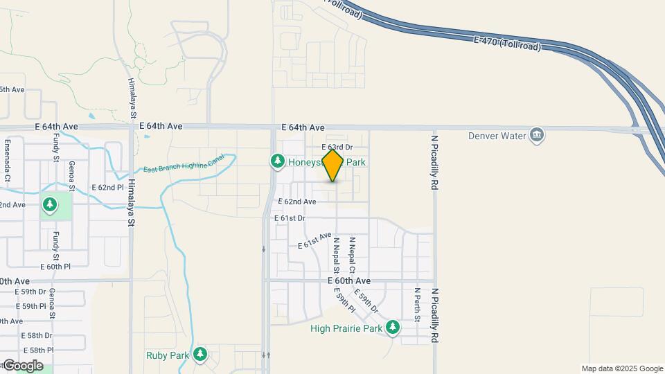 21176 E 62nd Dr Map and Location Details