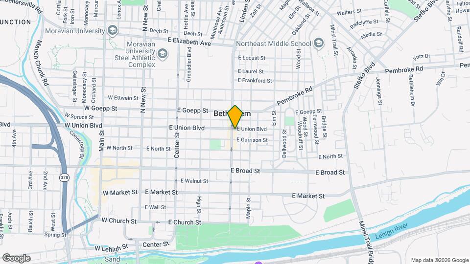 746 Linden St Map and Location Details