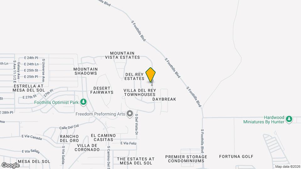 10296 S Del Rico Map and Location Details