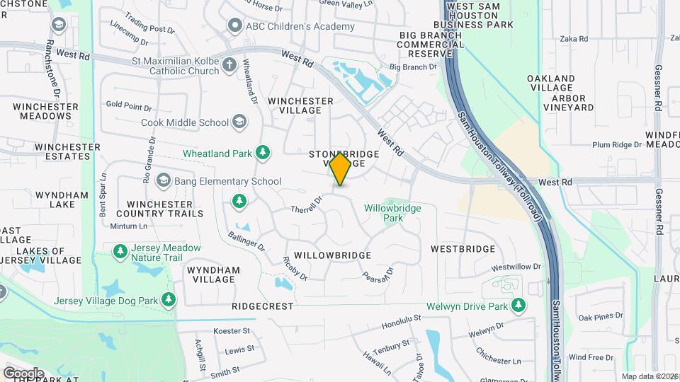 9658 Therrell Dr Map and Location Details