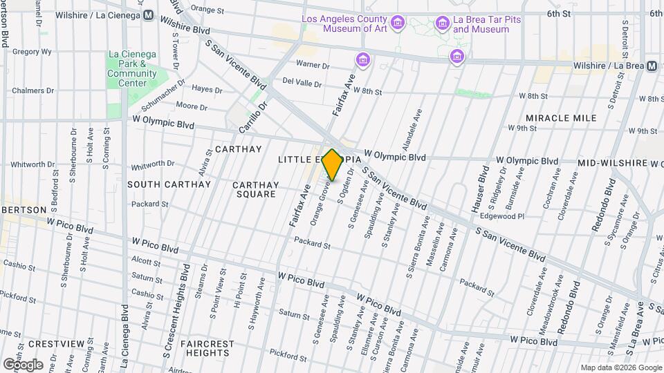 1068 S Orange Grove Ave, Unit 1068 Map and Location Details