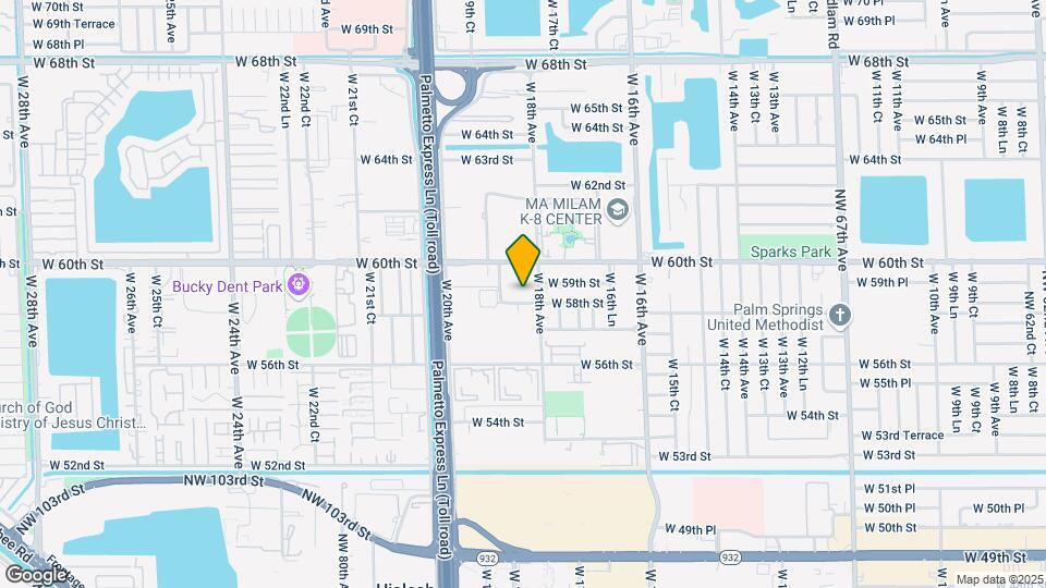 5824 W 18th Ave Map and Location Details