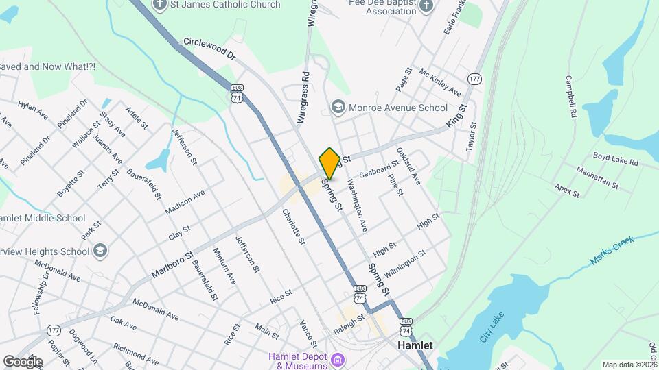 604 Spring St Map and Location Details