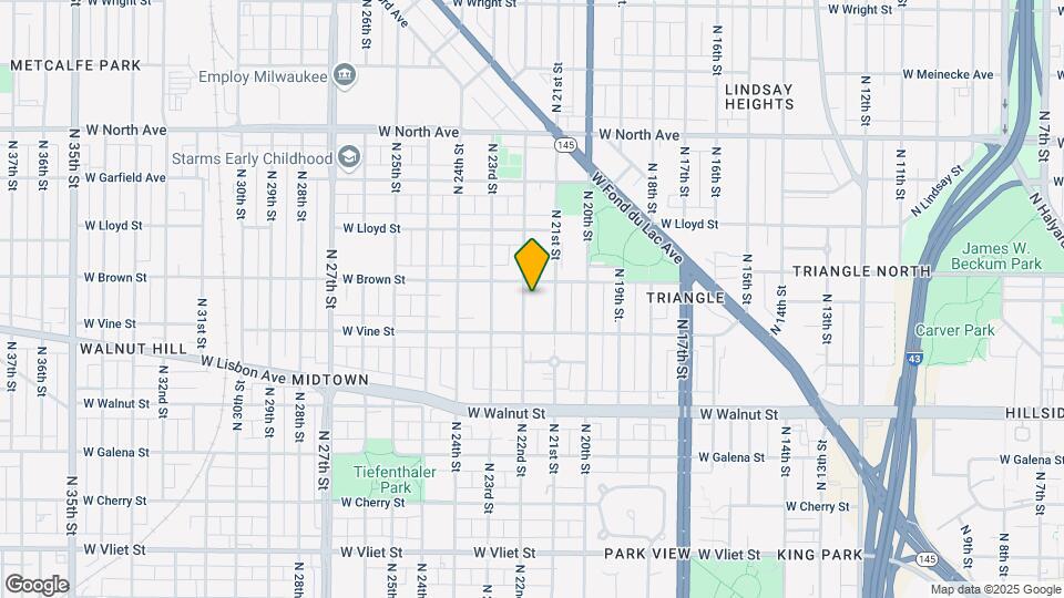 1944 N 22nd St-Unit -Upper Map and Location Details