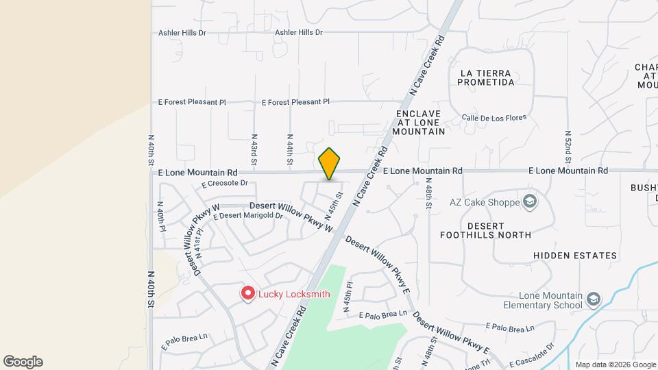 4447 E Creosote Dr Map and Location Details