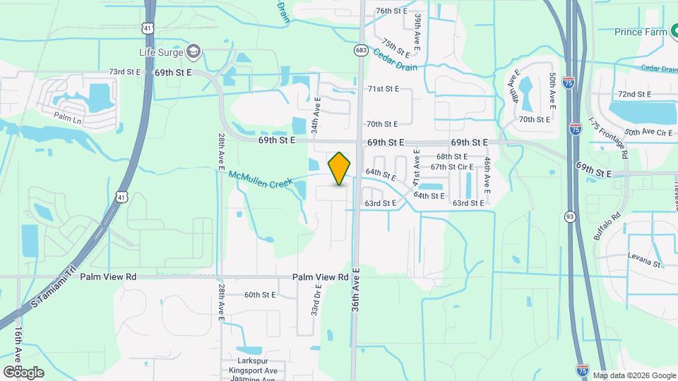 6346 35th Ave Cir E Map and Location Details