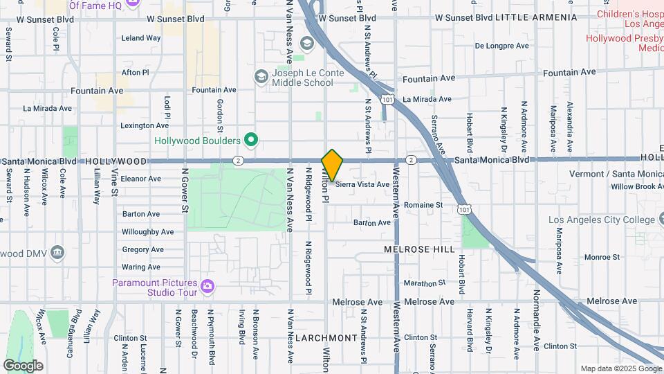 5544 Sierra Vista Ave Map and Location Details