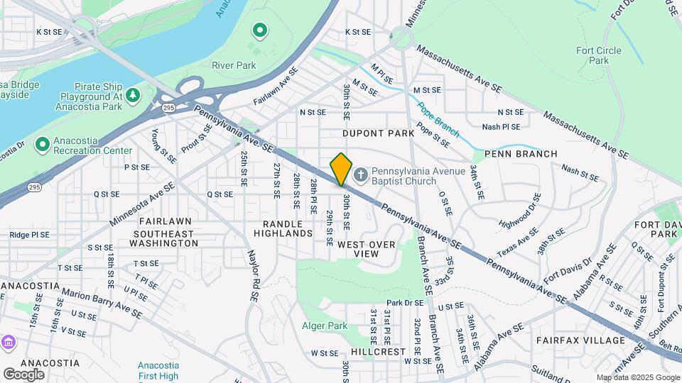2929 Pennsylvania Ave. SE Map and Location Details