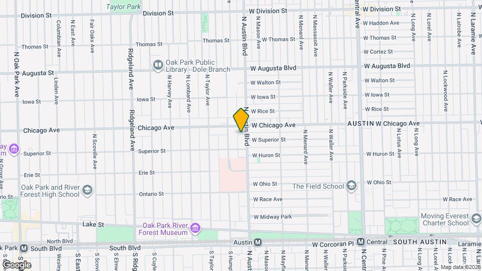 722 N Austin Blvd Map and Location Details