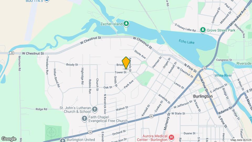 512 Tower St Map and Location Details