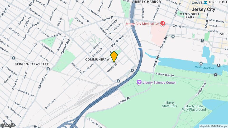 53 Monitor St Map and Location Details