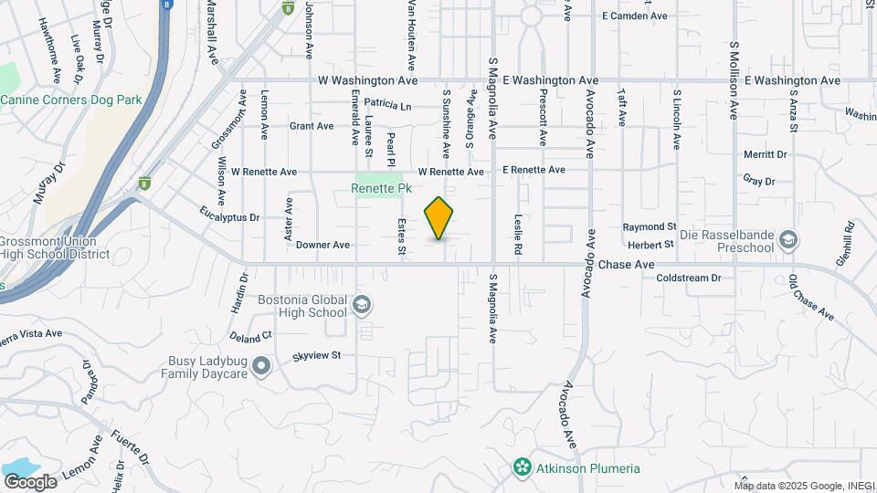 1070 S Sunshine Ave Map and Location Details