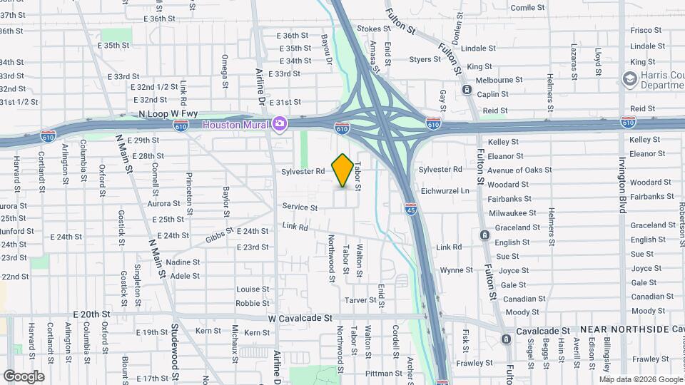 1823 Angeline St Map and Location Details