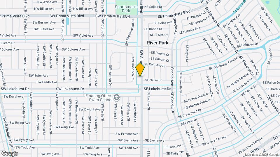 890 SW Airoso Blvd Map and Location Details
