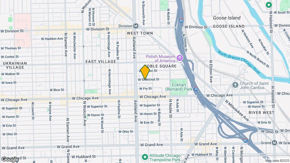 1529 W Chestnut St Map and Location Details