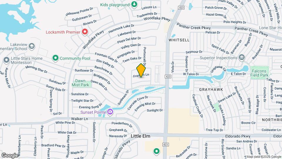 2621 Cedar Falls Dr Mapa y Detalles de la Ubicación
